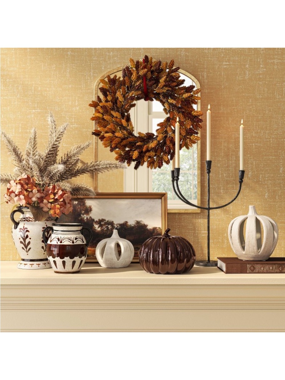 7" Rustic Open Form Ceramic
Fall Pumpkin - Threshold™ - Picture 2 of 7